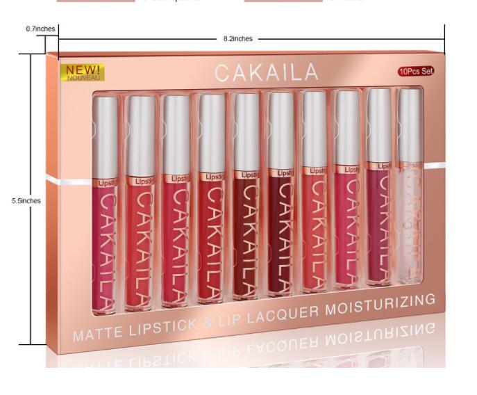 10 Matte Nonstick Cup Waterproof Lip Gloss