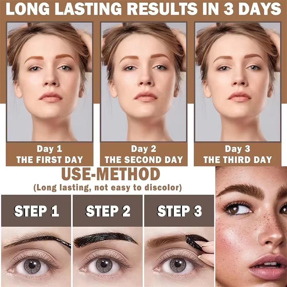Effortless Eyebrow Perfection: Lasting 3 Days Tattoo Gel Cream - Waterproof, Smudge-Proof, and Easy to Peel Off