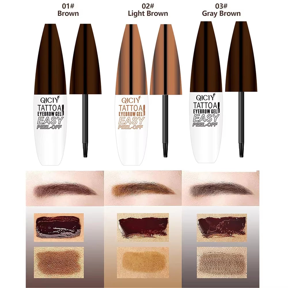 Effortless Eyebrow Perfection: Lasting 3 Days Tattoo Gel Cream - Waterproof, Smudge-Proof, and Easy to Peel Off