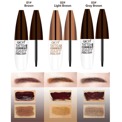 Effortless Eyebrow Perfection: Lasting 3 Days Tattoo Gel Cream - Waterproof, Smudge-Proof, and Easy to Peel Off