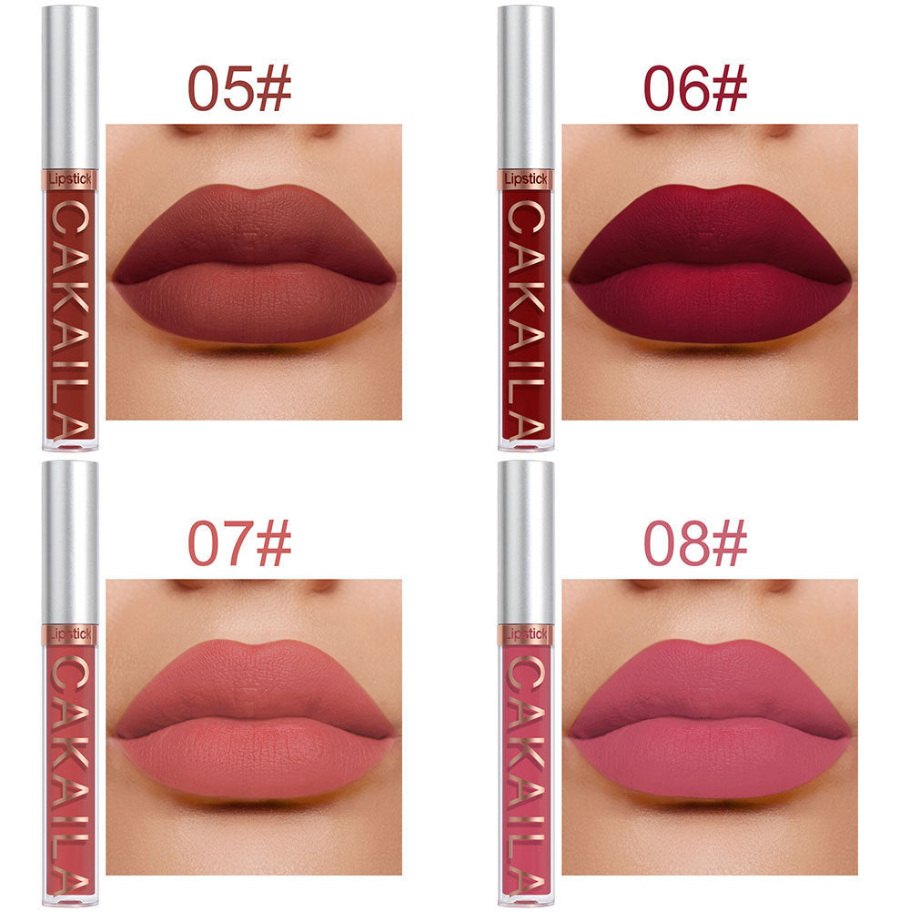 10 Matte Nonstick Cup Waterproof Lip Gloss