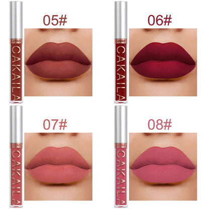 10 Matte Nonstick Cup Waterproof Lip Gloss