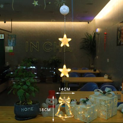 Illuminate Your Holidays with Our 3-Piece LED Star Hanging Ornaments – Perfect for Christmas Window Decor!