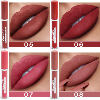 10 Non-stick Cup Waterproof Matte Lipstick