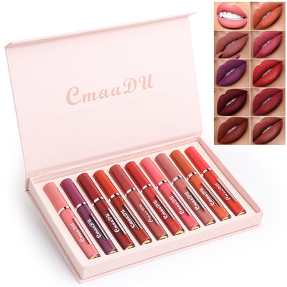 10 Non-stick Cup Waterproof Matte Lipstick